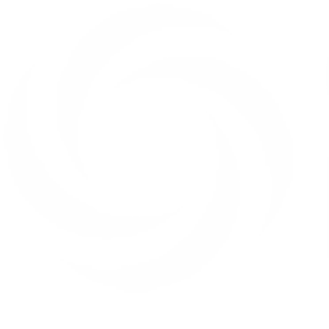 A white spiral on black background