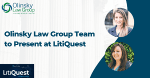 Olinsky Law Group presenting at LitiQuest event.