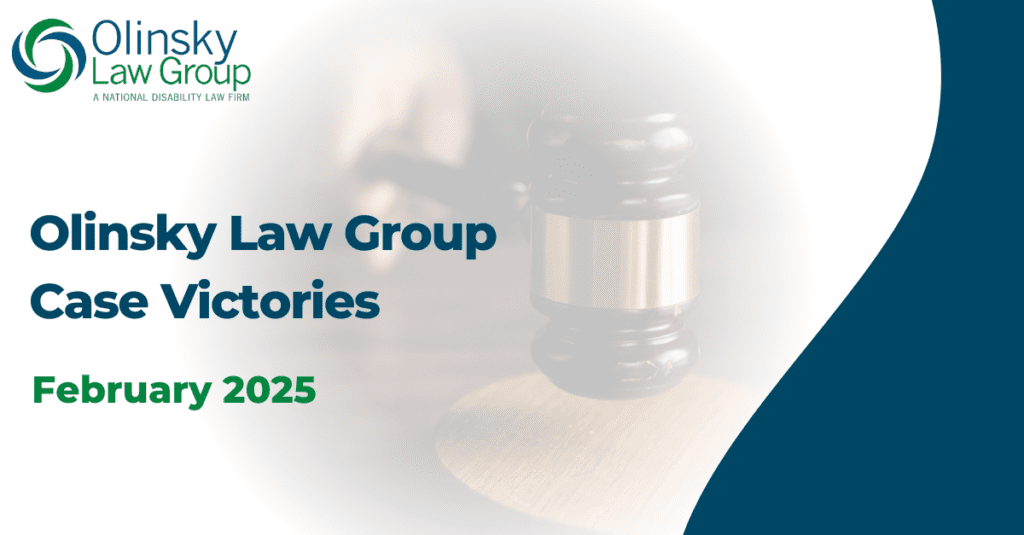 Law firm case victories announcement, February 2025.