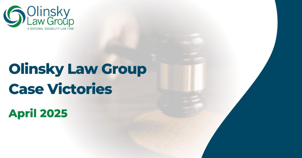 Law group case victories, April 2025.