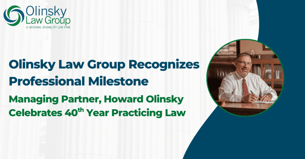 Olinsky Law Group Recognizes Professional Milestone, Managing Partner ...